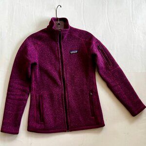 Patagonia Women’s Better Sweater Berry Wine Maroon Full Zip Size XS